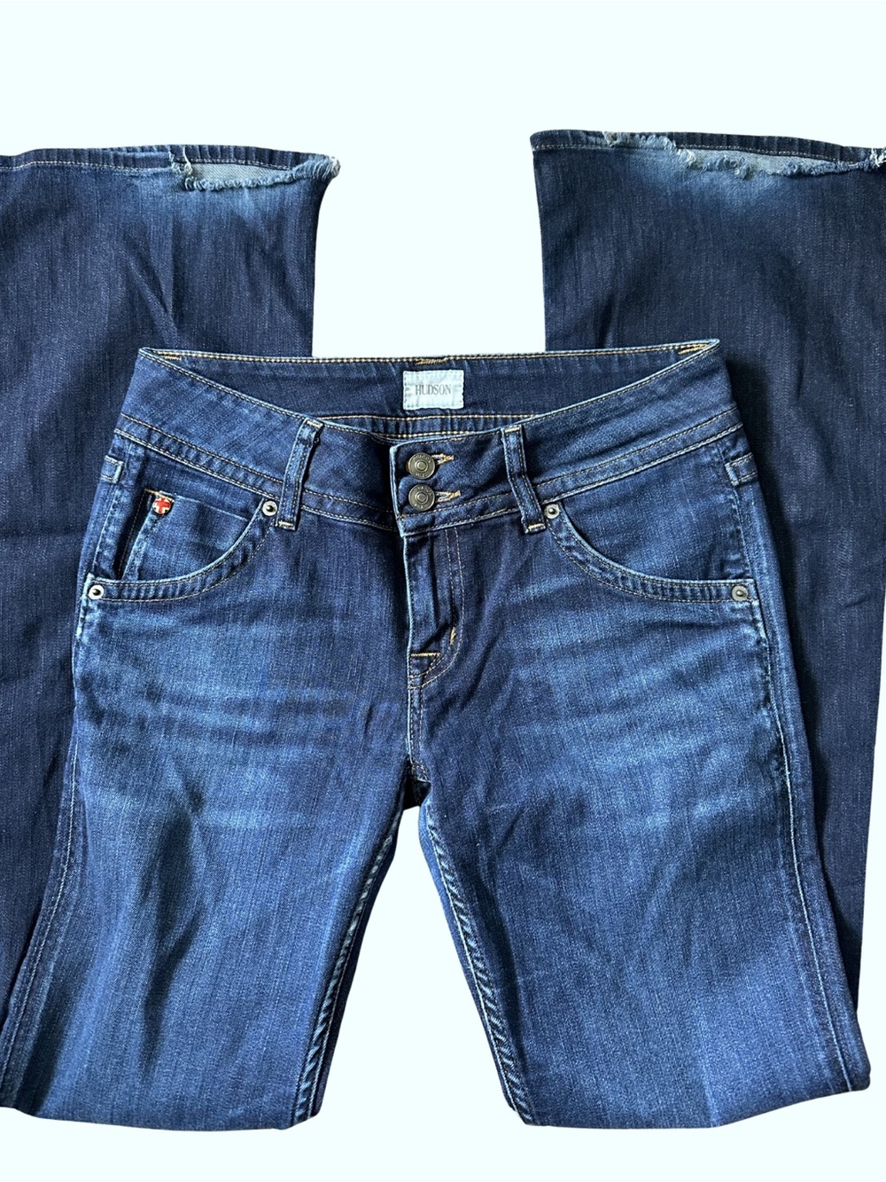 Hudson Jeans Women's Indigo Wide Leg Flare Jeans